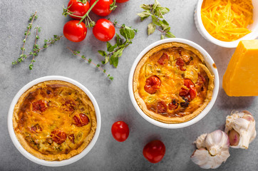 Mini quiche with sausage