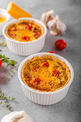 Mini quiche with sausage