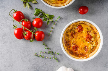 Mini quiche with sausage