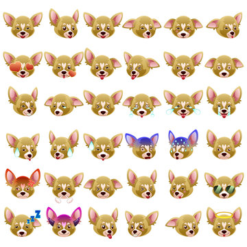 Chihuahua Dog Emoji Emoticon Expression