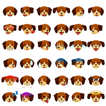 Beagles Dog Emoji Emoticon Expression