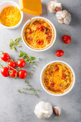 Mini quiche with sausage