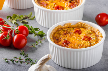 Mini quiche with sausage