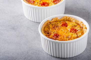 Mini quiche with sausage