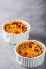 Mini quiche with sausage