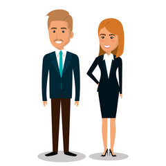 business people avatars icon vector illustration design