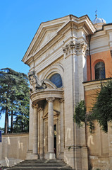 Fototapeta na wymiar Roma, la chiesa di Sant'Andrea al Quirinale