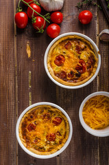 Mini quiche with sausage