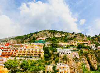 Fototapeta na wymiar Positano, Italy along the stunning Amalfi Coast.