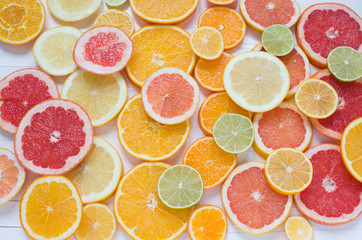 Bright citrus background