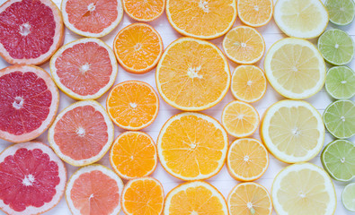 Bright citrus background