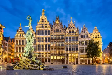 Foto op Plexiglas Grote Markt in Antwerp, Belgium © Mapics