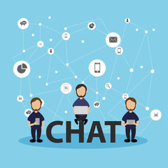 Chat vector images 