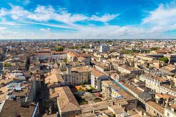 Naklejka premium Panoramic view of Bordeaux
