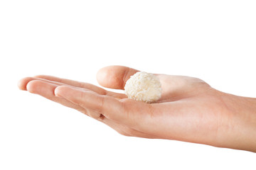 Candy with coconut and nuts