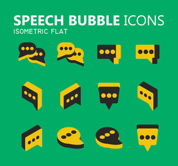 Simple modern set of speech bubbles icons. Premium symbol collection. Vector illustration. Simple pictogram pack.