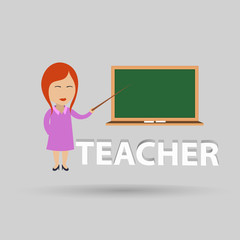 Teacher on lesson. Teaching.