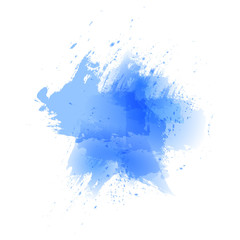 Watercolor splash. Abstract watercolor art hand paint on white background