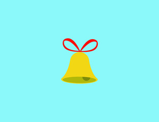 Vector holiday christmas bell icon