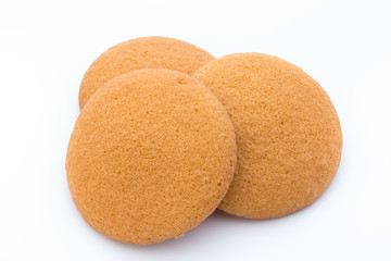 Cookies nuts on the  isolated on white background.