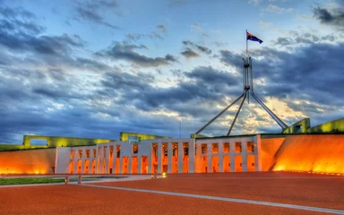 Stof per meter Parliament House in Canberra, Australia © Leonid Andronov