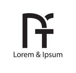 Obraz premium NF Logo Concept Design