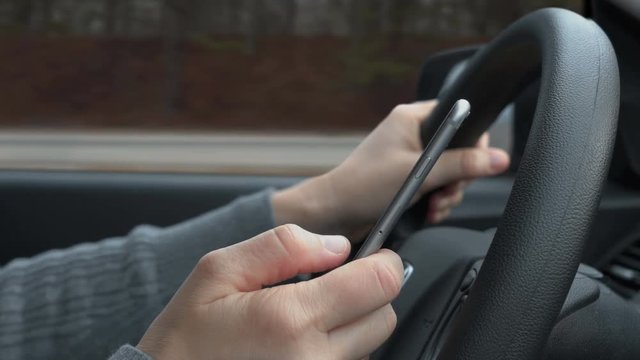 Texting on Cell Phone While Driving