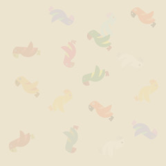 Parrots poster background