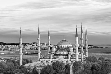 The Blue Mosque, (Sultanahmet Camii), Istanbul, Turkey.