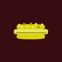 delicious cake vector flat icon
