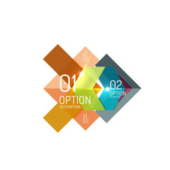 Abstract vector business geometric infographics