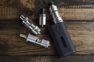 Modern electronic mod vaping device. Vape.