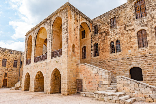 Beit ed-Dine Palace in Beit ed-Dine, Lebanon. It is located about 45 km southeast of Beirut.