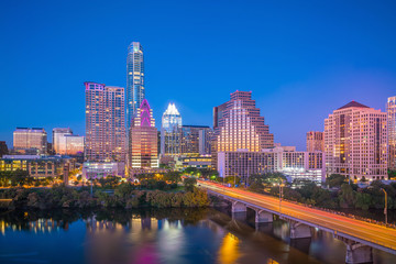 Naklejka premium Downtown Skyline of Austin, Texas