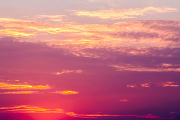 Fototapeta premium colorful dramatic sky with cloud at sunset