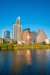 Fototapeta na wymiar Downtown Skyline of Austin, Texas