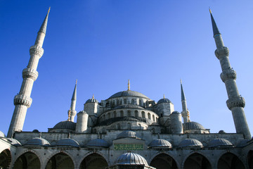 Fototapeta na wymiar Sultan Ahmed mosque (Blue mosque) Istanbul