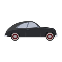 Retro car vector illustration.