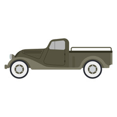 Retro car vector illustration.