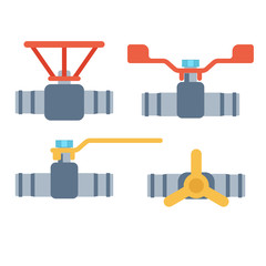 Pipes vector icons isolated.