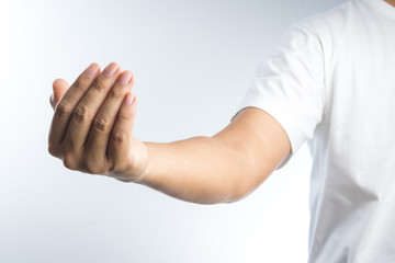 hand with invite gesture