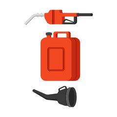 Funnel fuel set icon