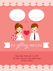 Wedding Invitation Card Template, Bride And Groom, Love, Relationship, Sweetheart, Engagement, Valentine’s Day