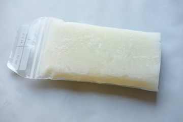 Frozen breast milk storage bags