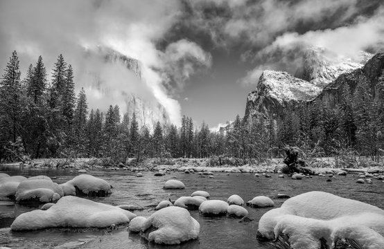 Yosemite National Park in winter