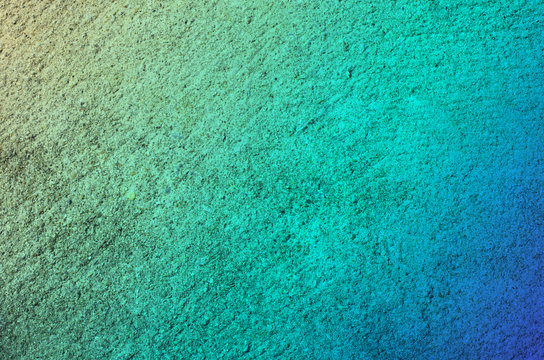 Blue Green Color Cement Concrete Surface Abstract Background