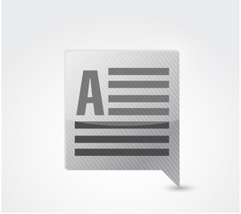 bubble communication concept isolated