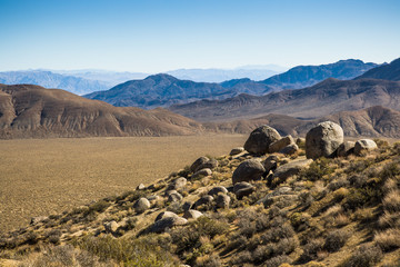 Striped Butte Valley in Death Valley, CA