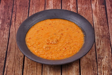  Fish curry in coconut milk with herb.