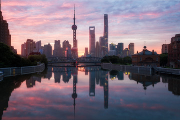 Fototapeta premium Shanghai at sunrise